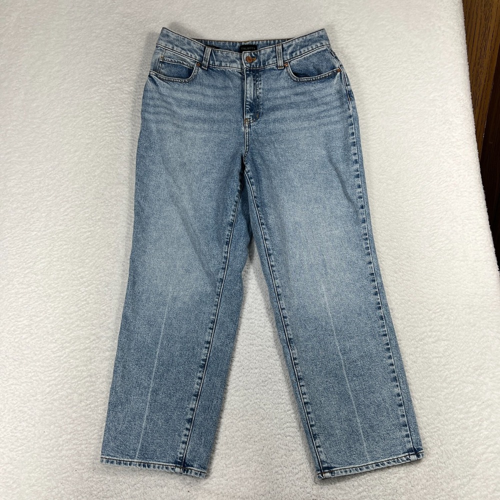 Talbots Jeans Womens 0P Fits 32x27 Blue Denim High Waist Relaxed Jean